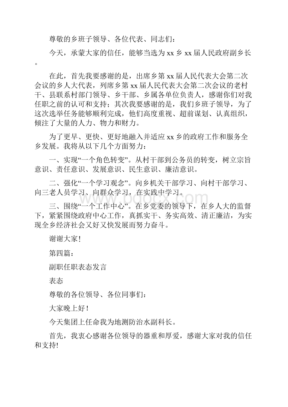 副乡长任职表态发言完整版.docx_第3页