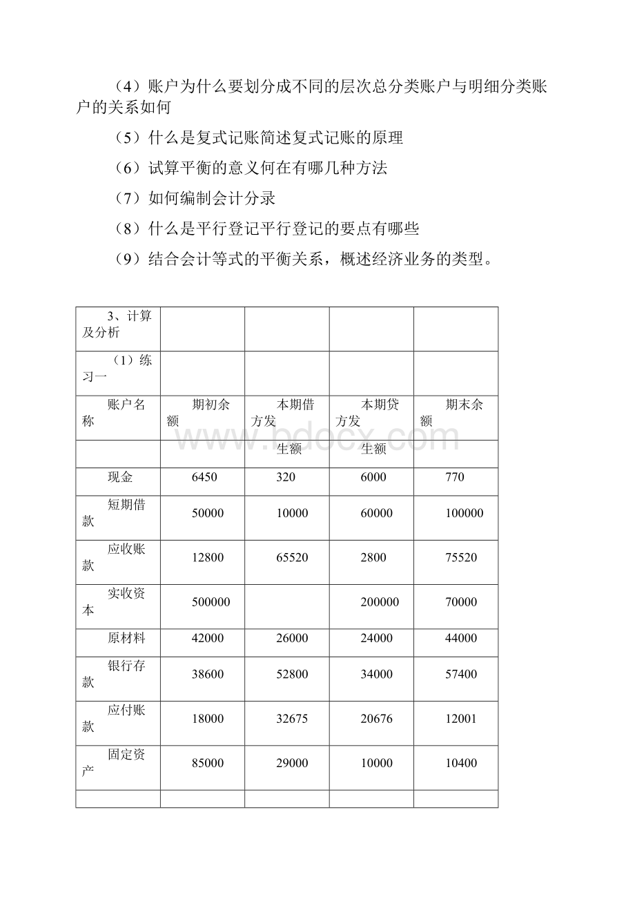 习题一账户与借贷记账法答案doc.docx_第2页