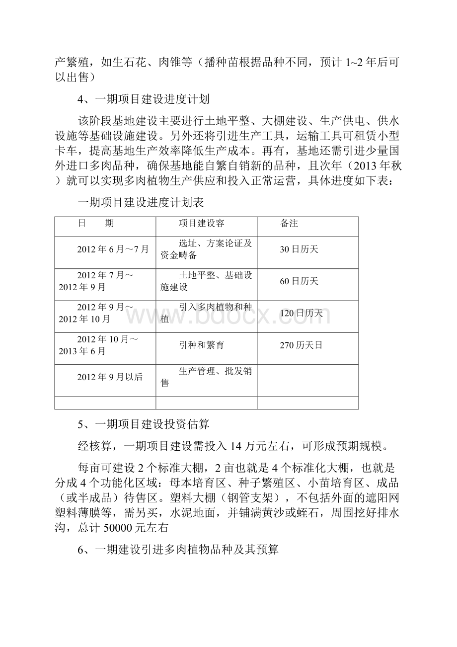 多肉植物生产基地建设项目计划书.docx_第3页