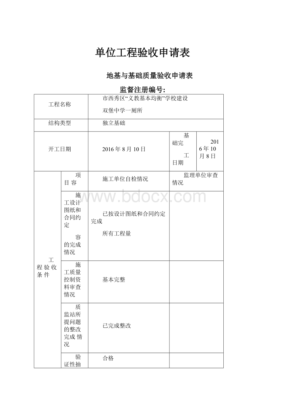 单位工程验收申请表.docx