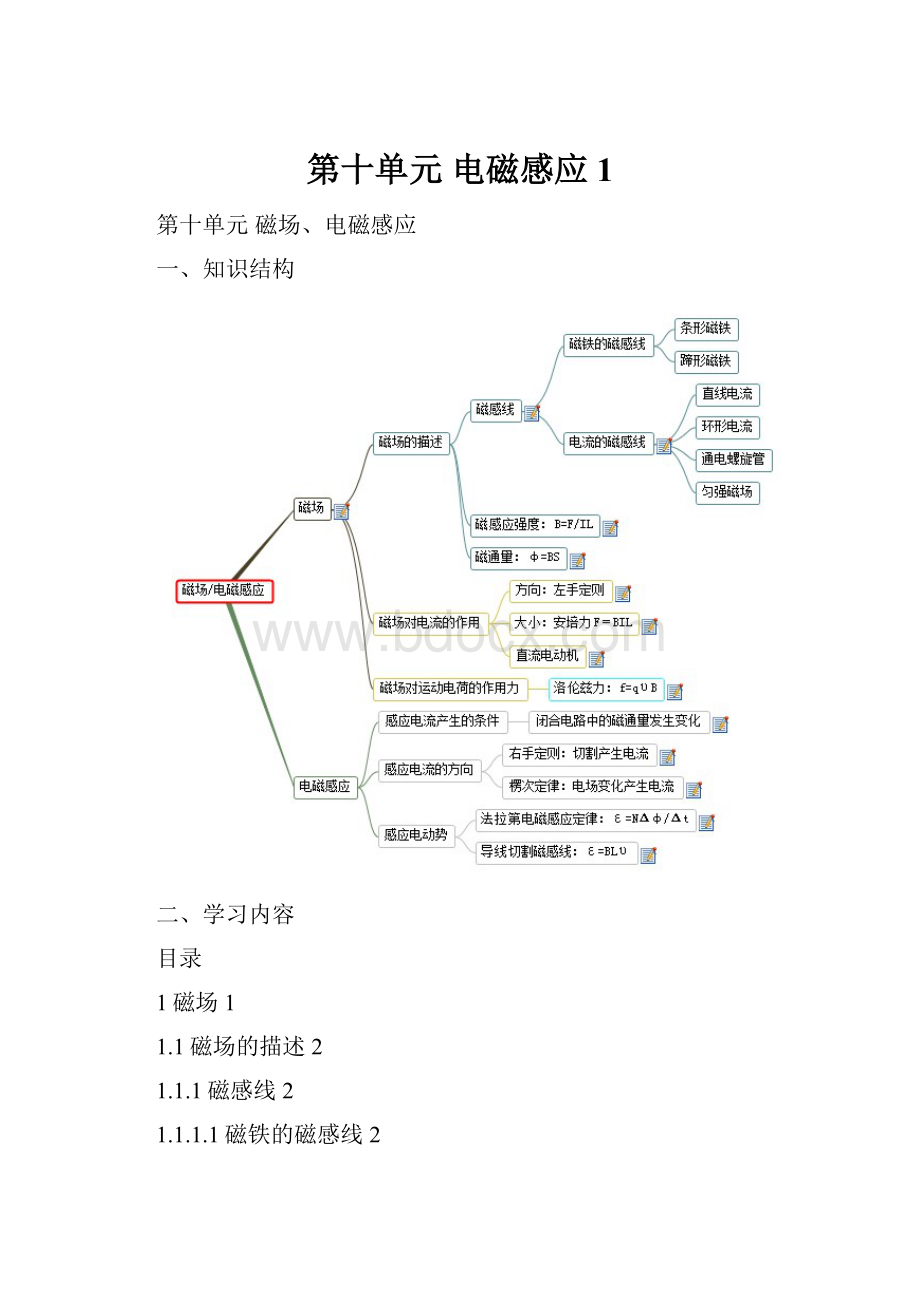 第十单元 电磁感应1.docx