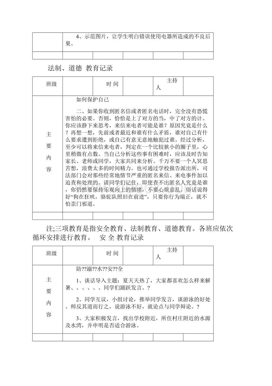 小学晨会 教育记录.docx_第3页