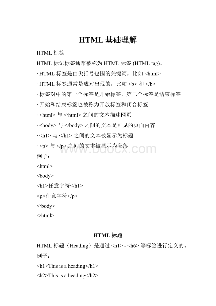 HTML基础理解.docx