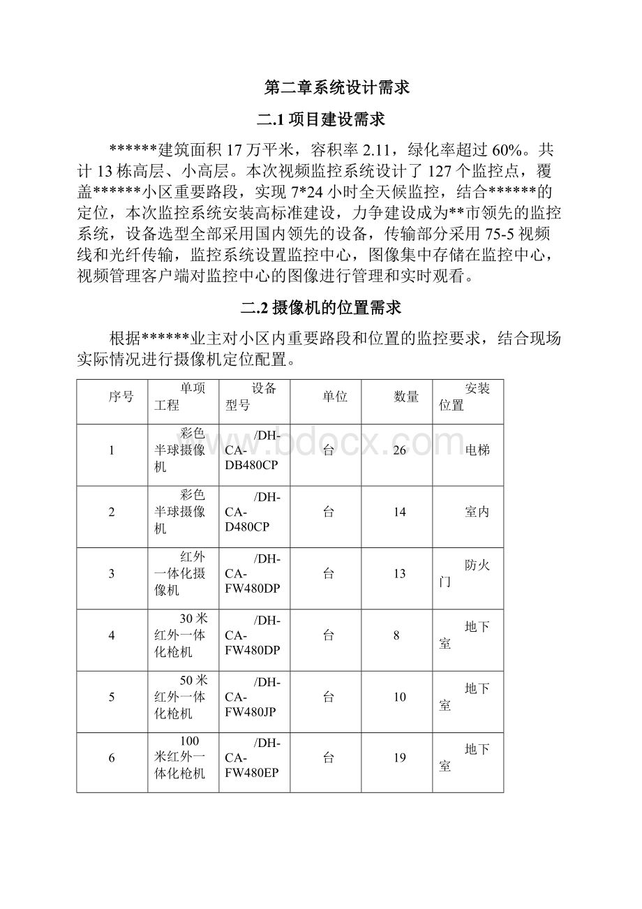 小区视频监控系统设计方案安防.docx_第3页