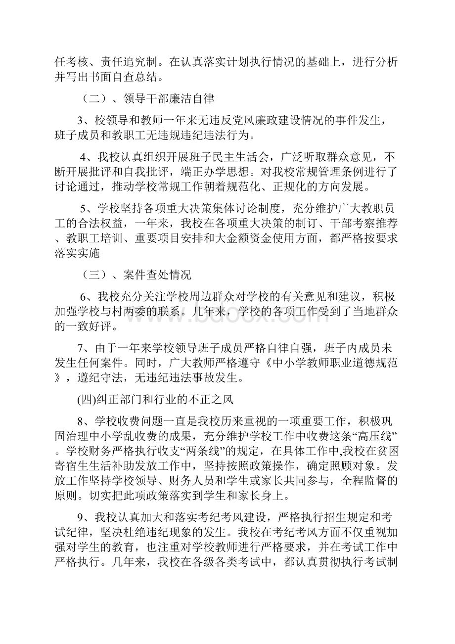 党风廉政建自查自纠报告.docx_第2页