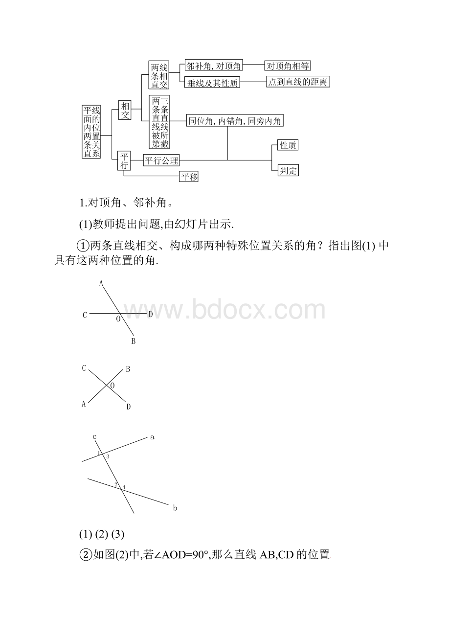 最新人教版七年级数学下册第五章小结精品教案.docx_第2页