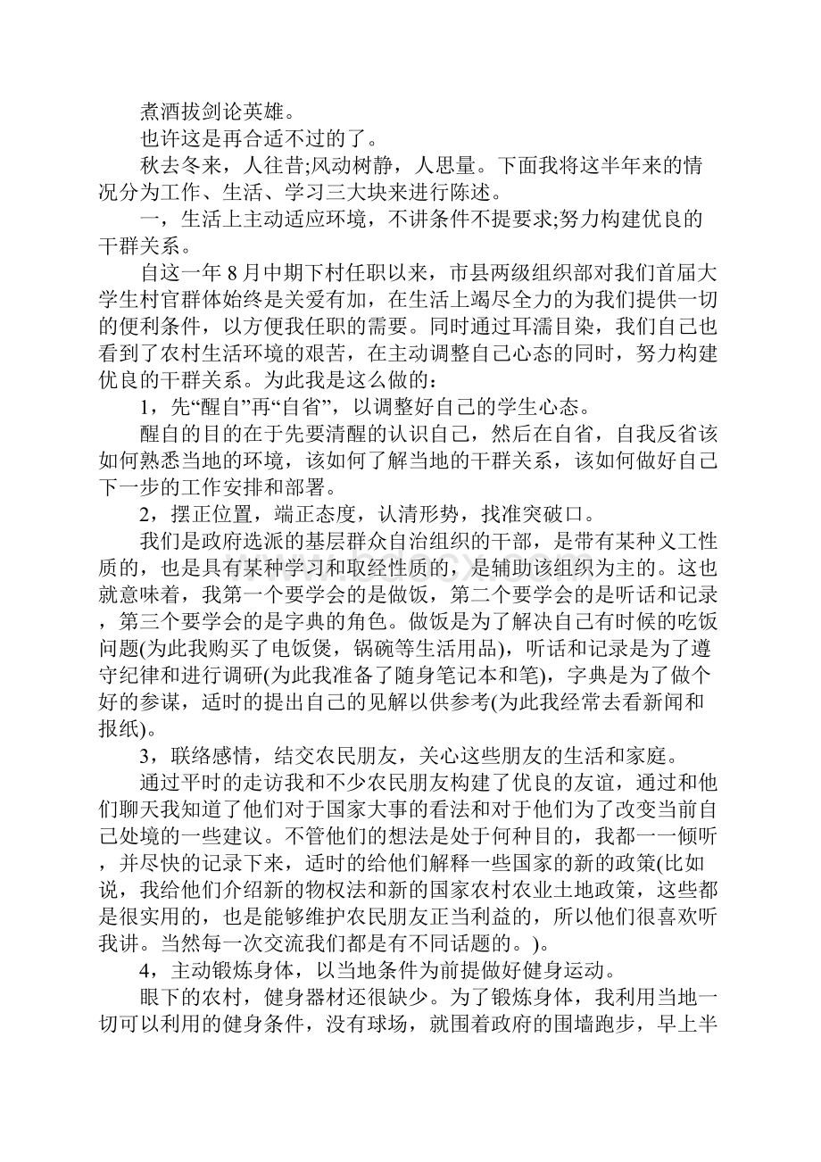 大学生村官年度个人总结精选范文.docx_第2页