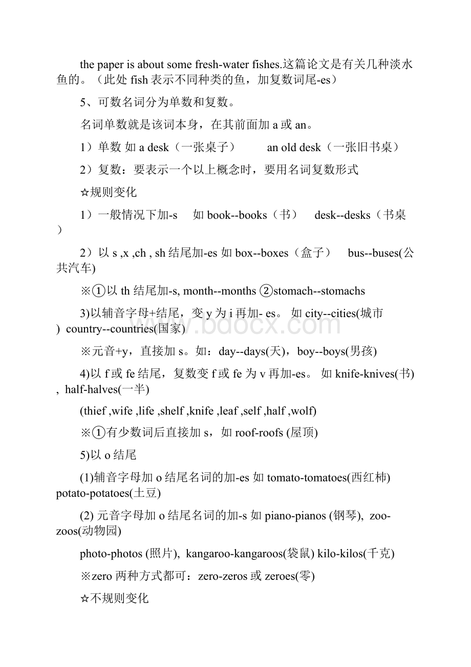 人教版PEP三起小学英语语法整理总结大全.docx_第3页