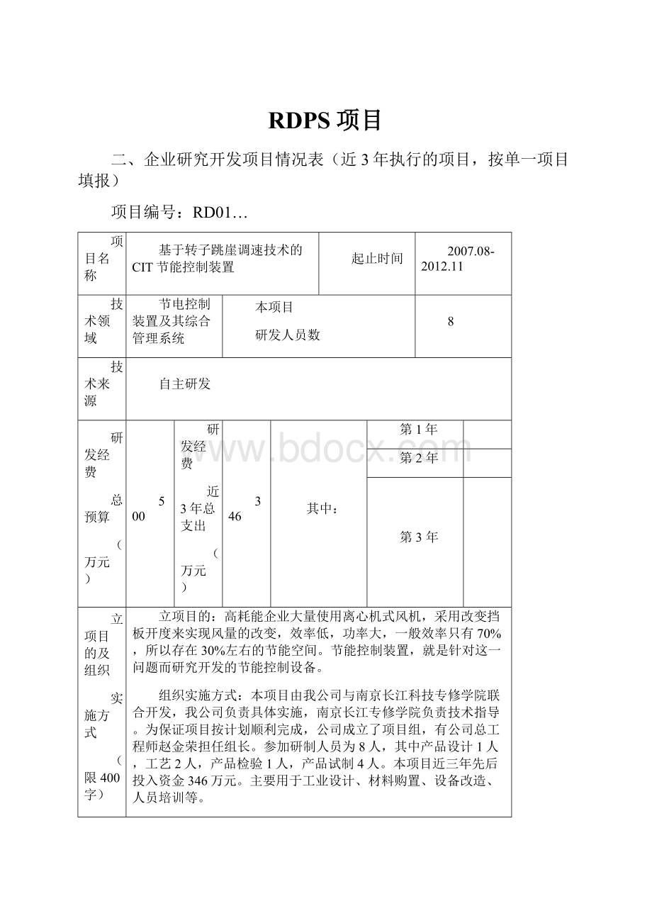 RDPS项目.docx