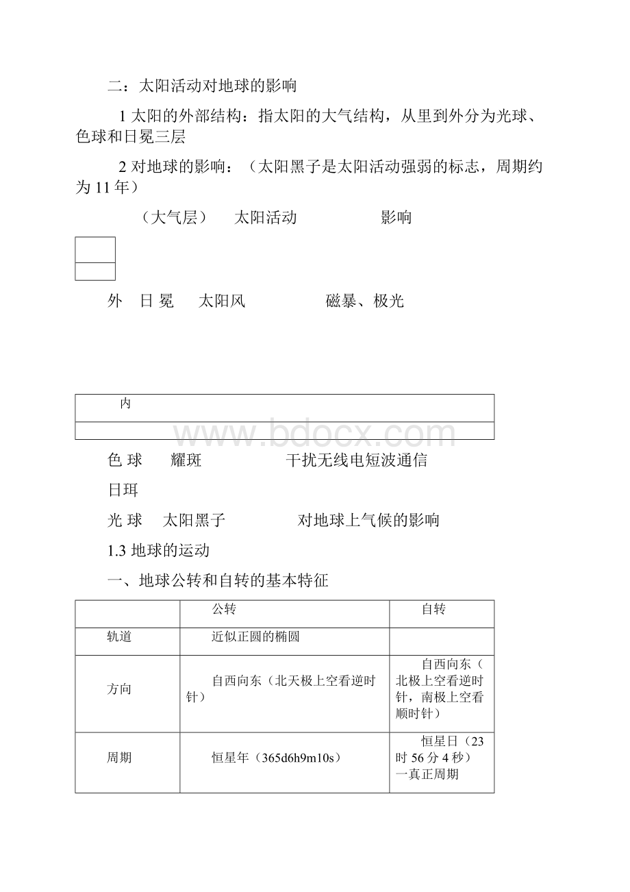 高中地理必修一知识点总结完全篇.docx_第2页