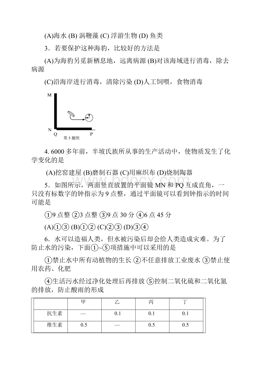 初中生自然科学竞赛复赛试题卷八.docx_第2页