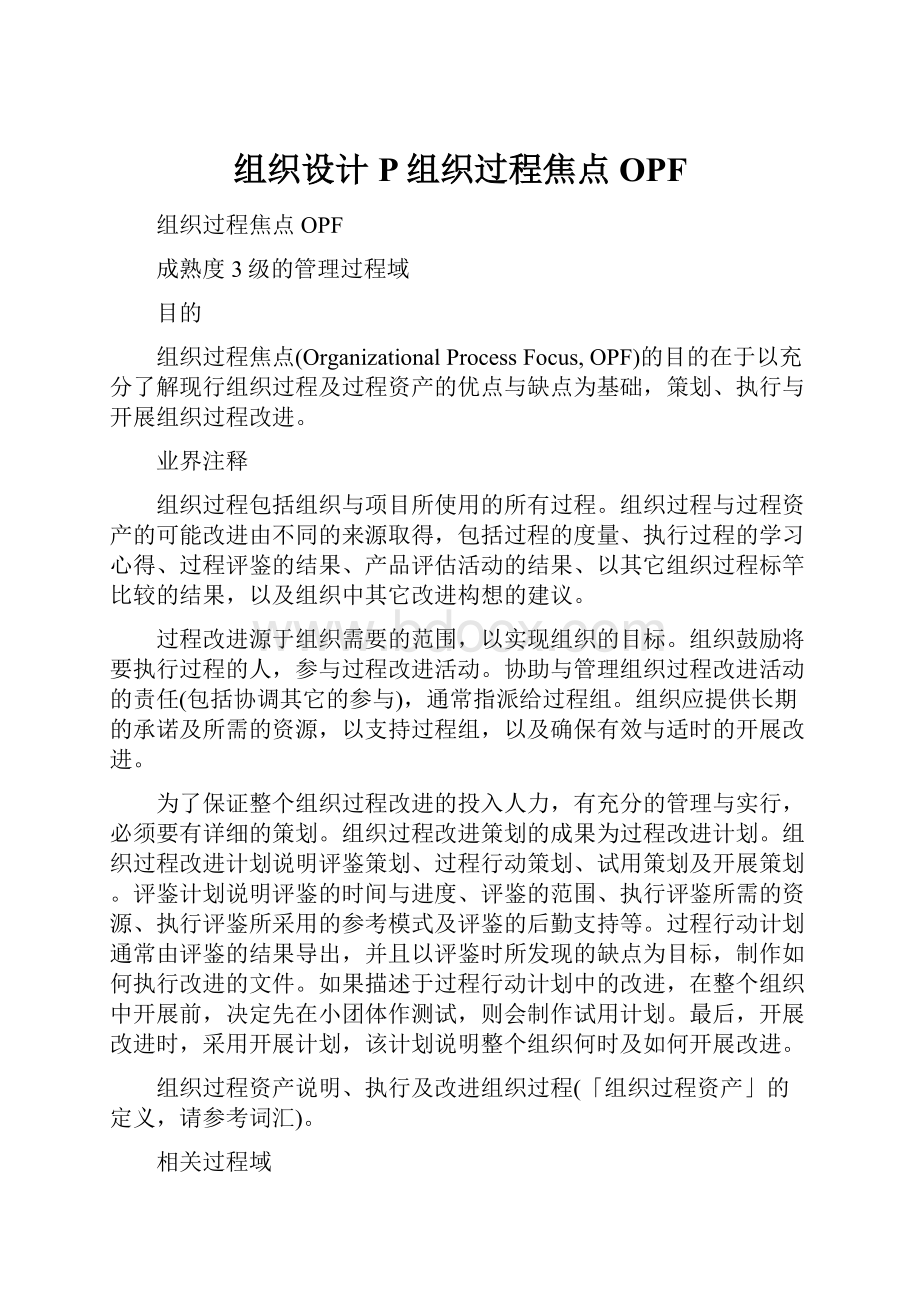 组织设计P组织过程焦点OPF.docx_第1页