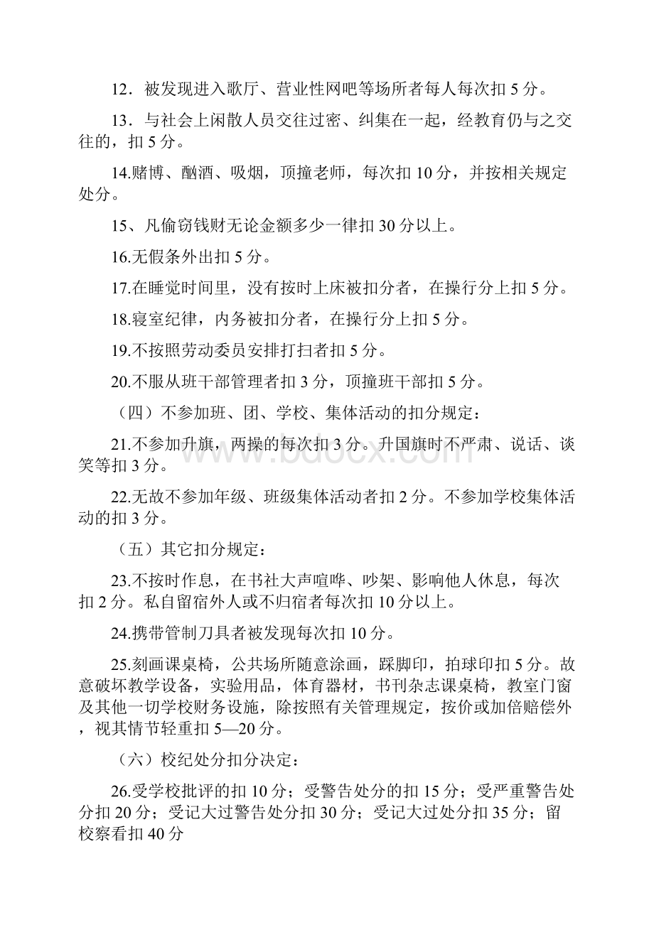 中学生操行分评分细则规定.docx_第2页