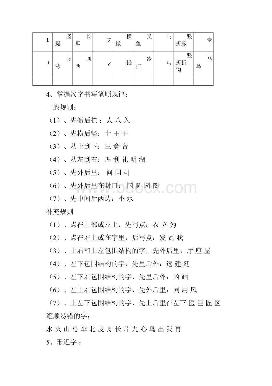 最新人教版一年级上册语文知识点归纳总结.docx_第3页