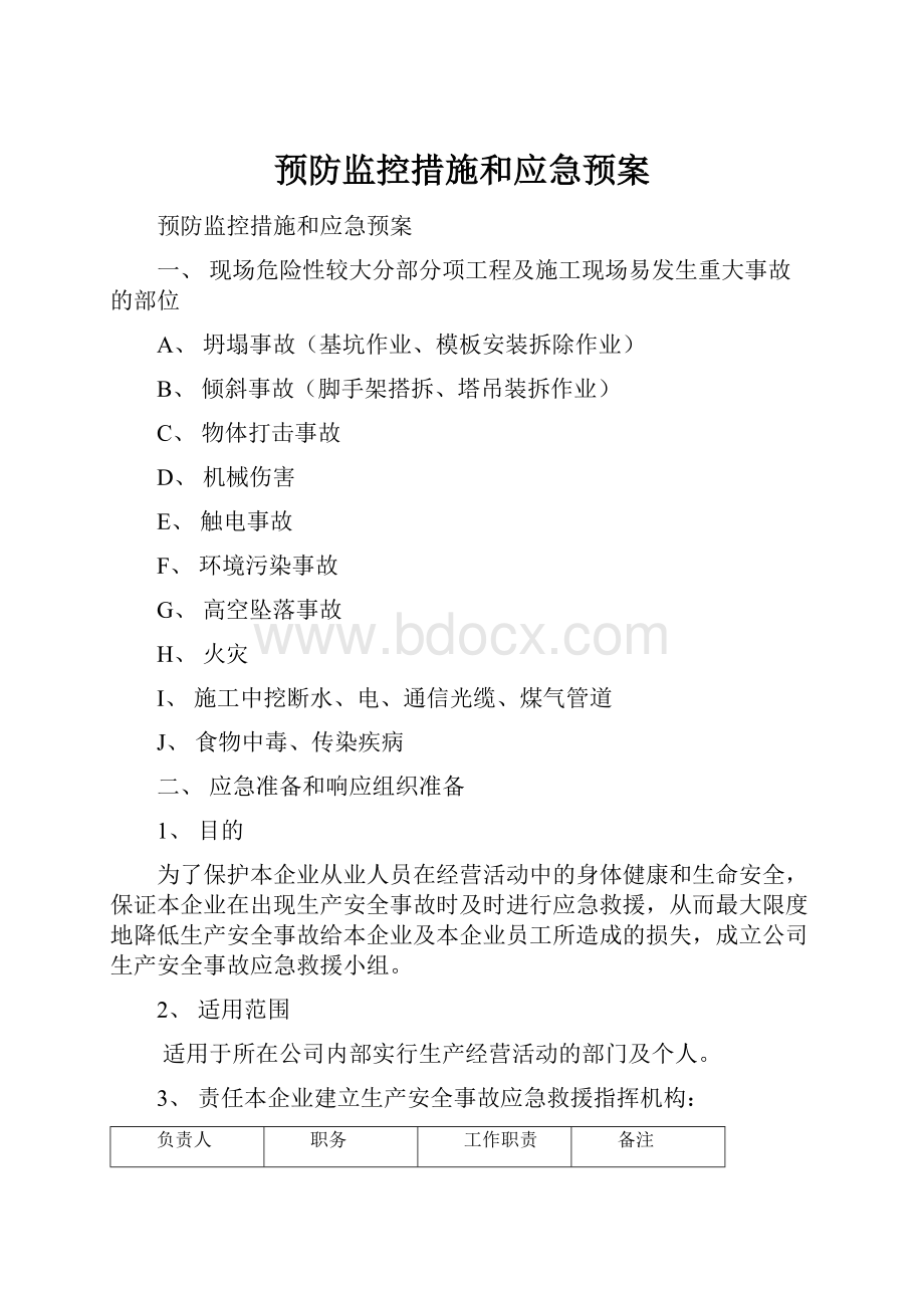 预防监控措施和应急预案.docx