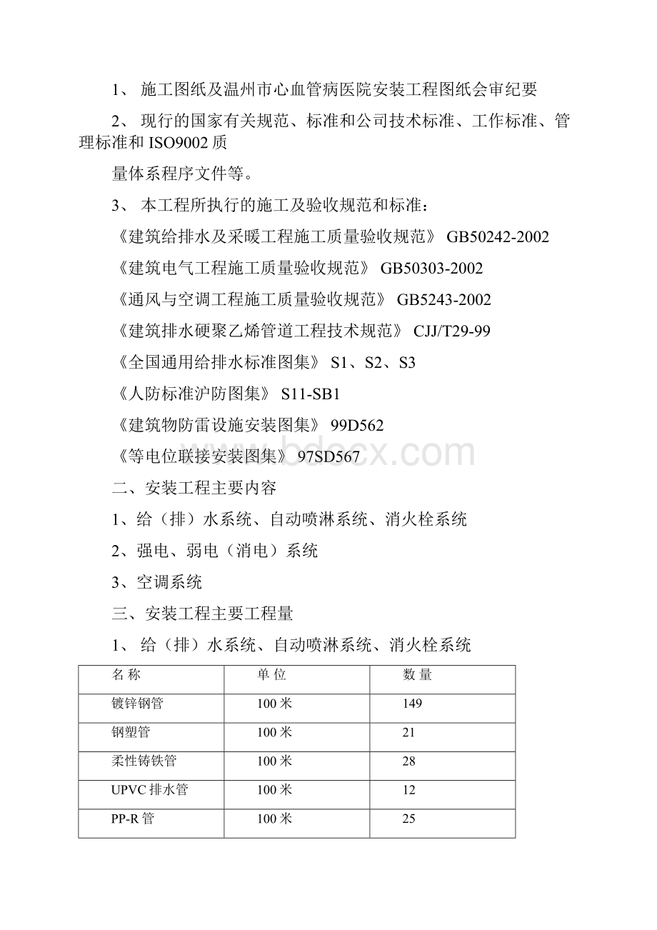 浙江温州医院安装工程施工组织设计方案.docx_第2页