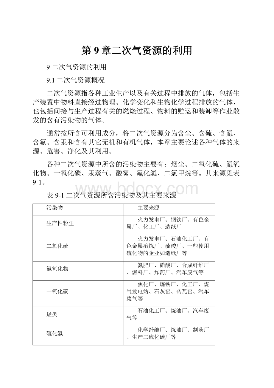 第9章二次气资源的利用.docx_第1页