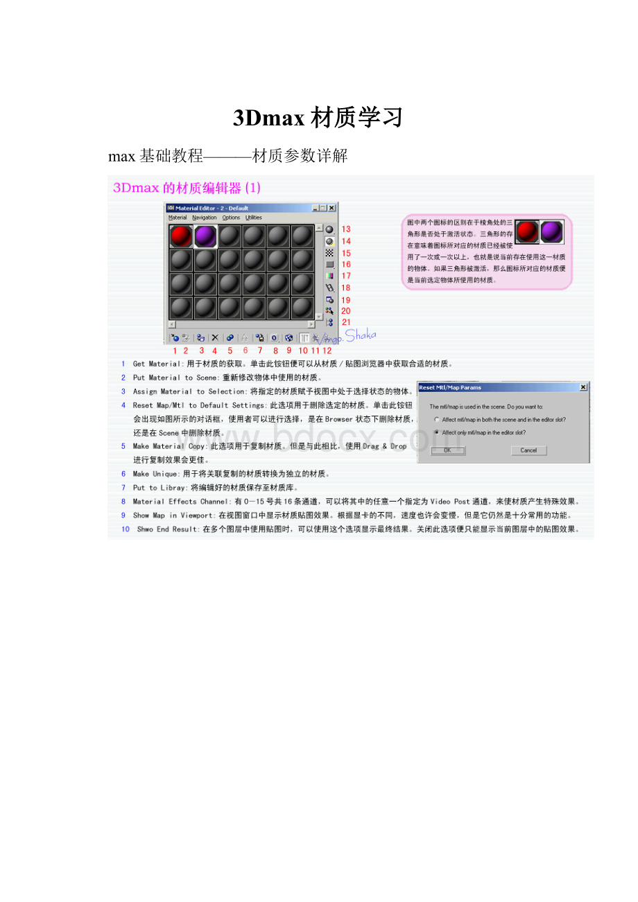 3Dmax材质学习.docx_第1页