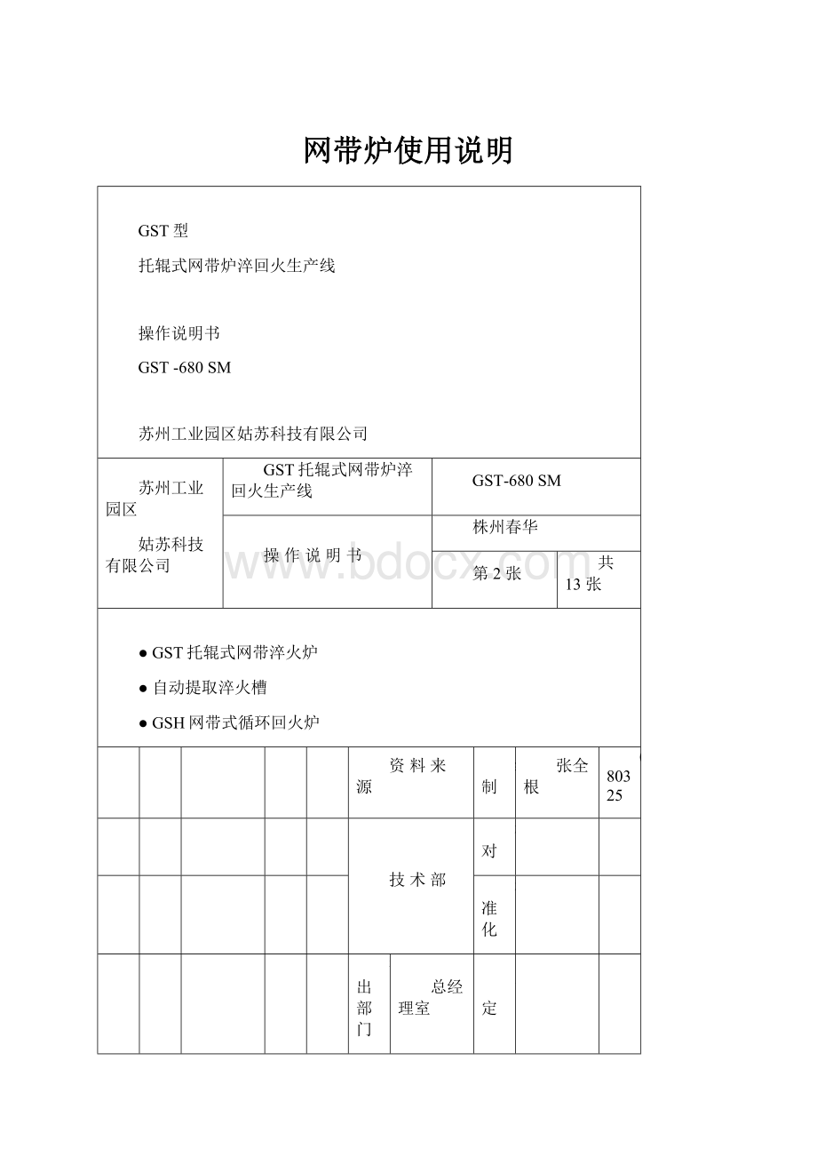 网带炉使用说明.docx