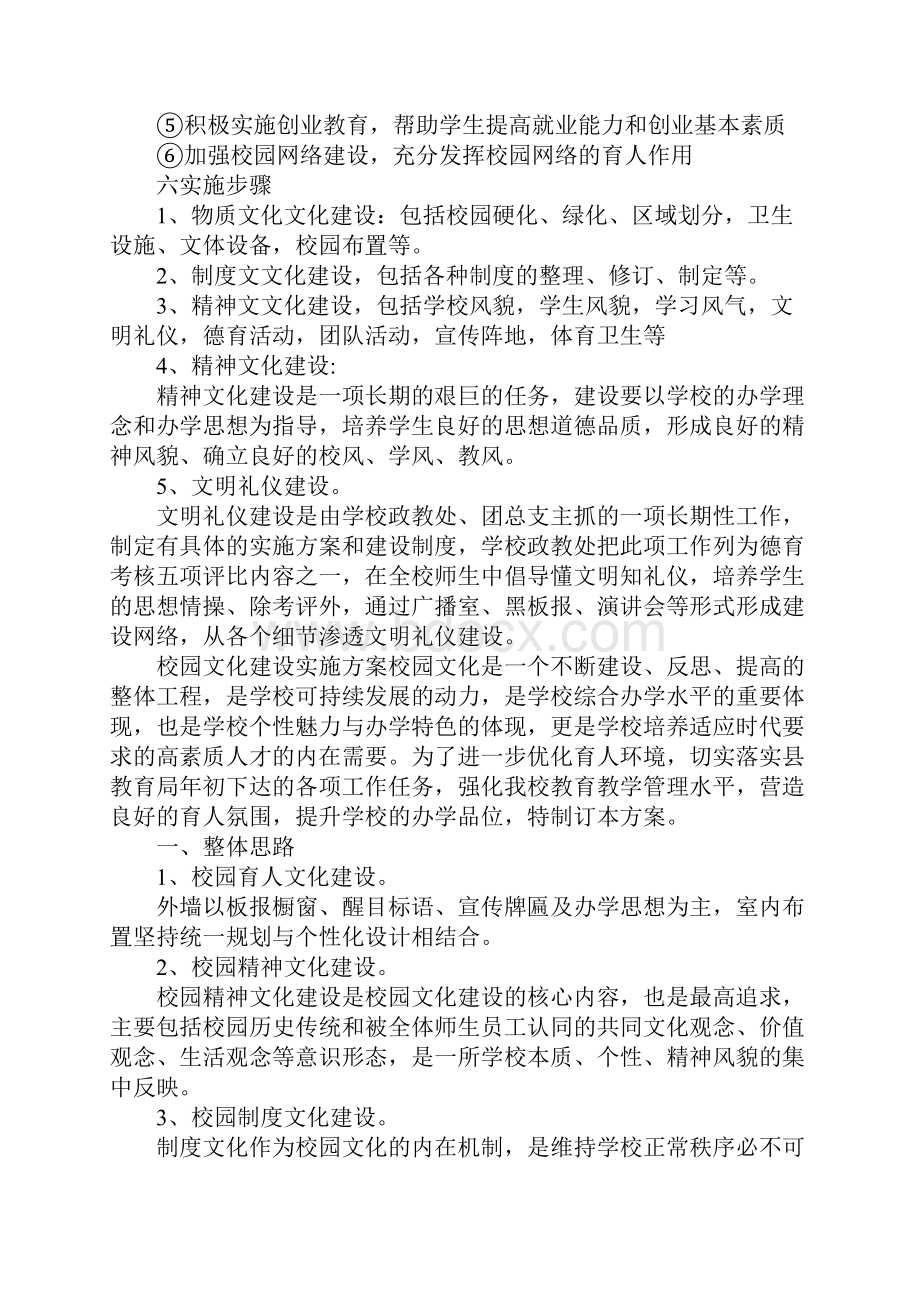 校园文化建设实施方案2篇.docx_第2页