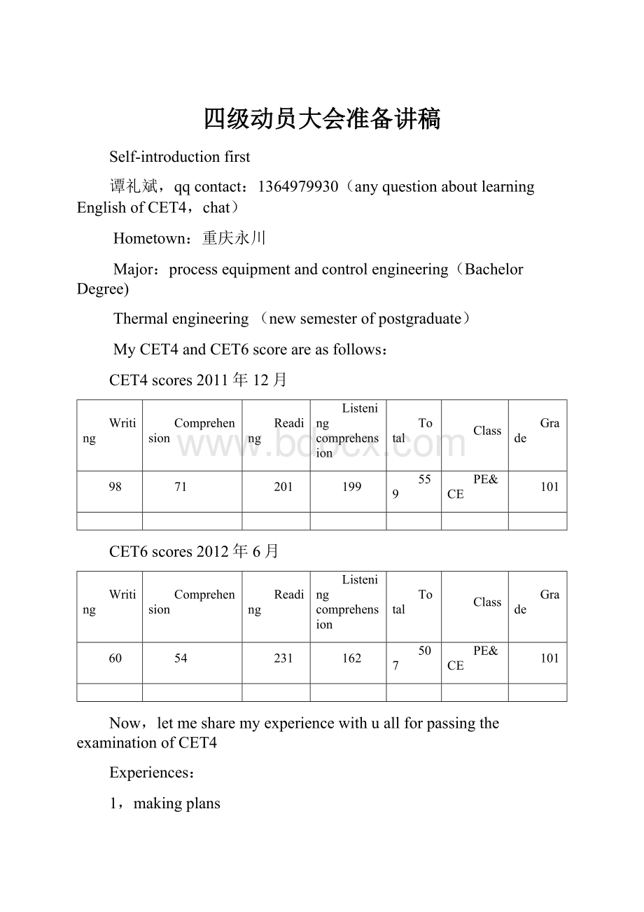 四级动员大会准备讲稿.docx_第1页