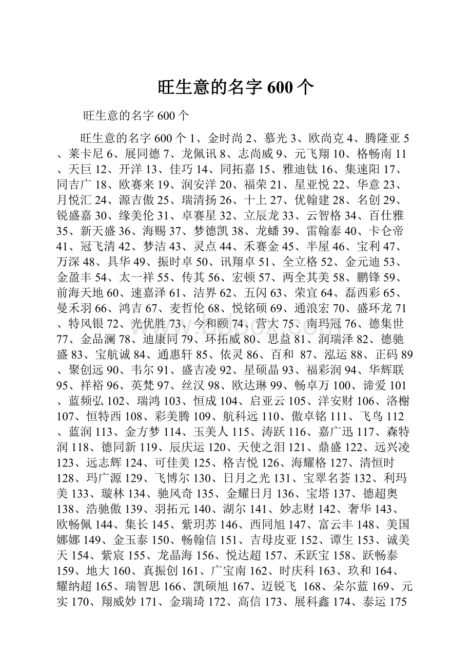 旺生意的名字600个.docx_第1页