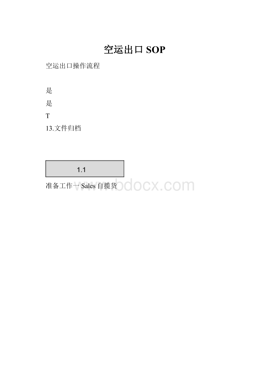 空运出口SOP.docx