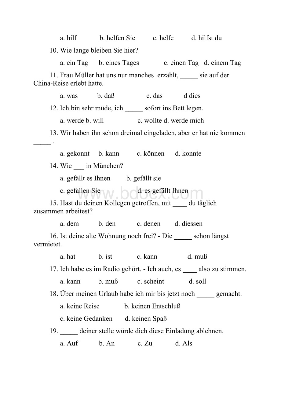 大学德语综合练习3无答案.docx_第2页