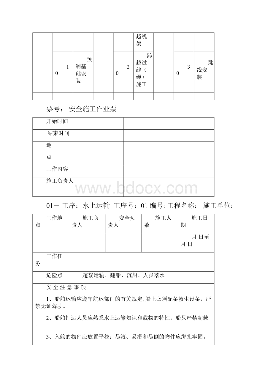 线路施工《安全施工作业票》.docx_第3页