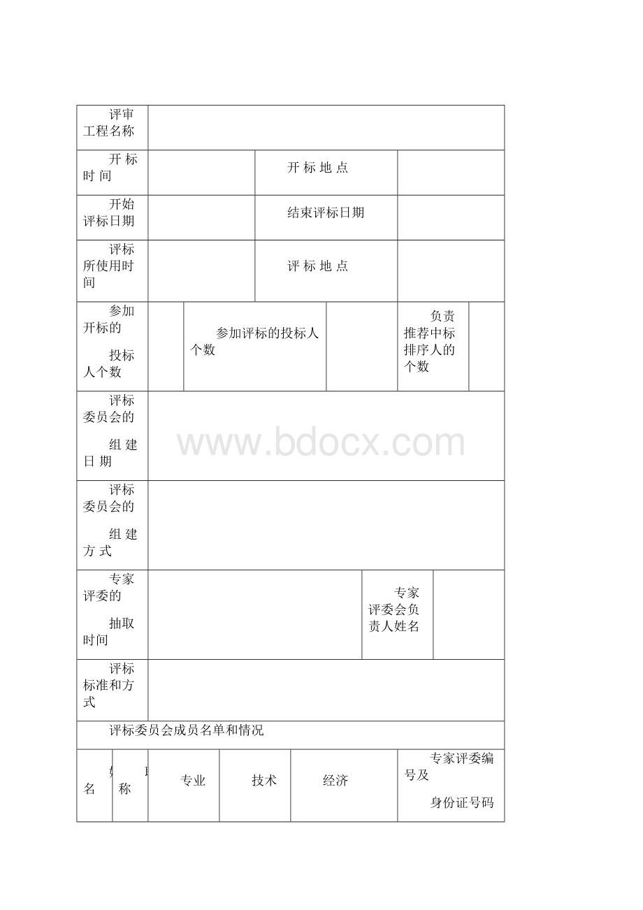 江西省房屋建筑和市政基础设施工程招标评标报告书40541.docx_第2页