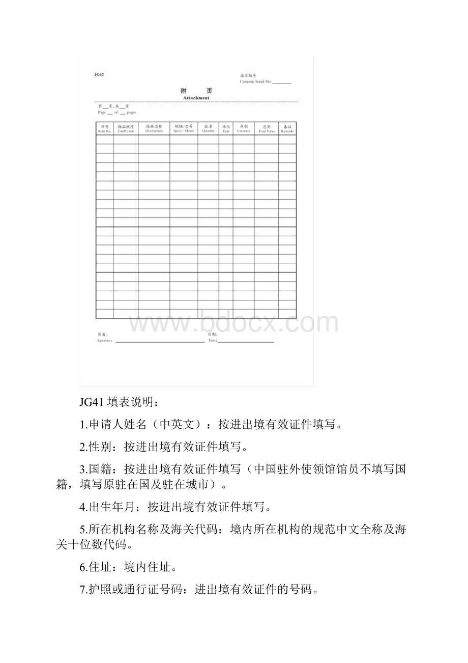 中华人民共和国海关进出境自用物品申请表 1.docx_第2页