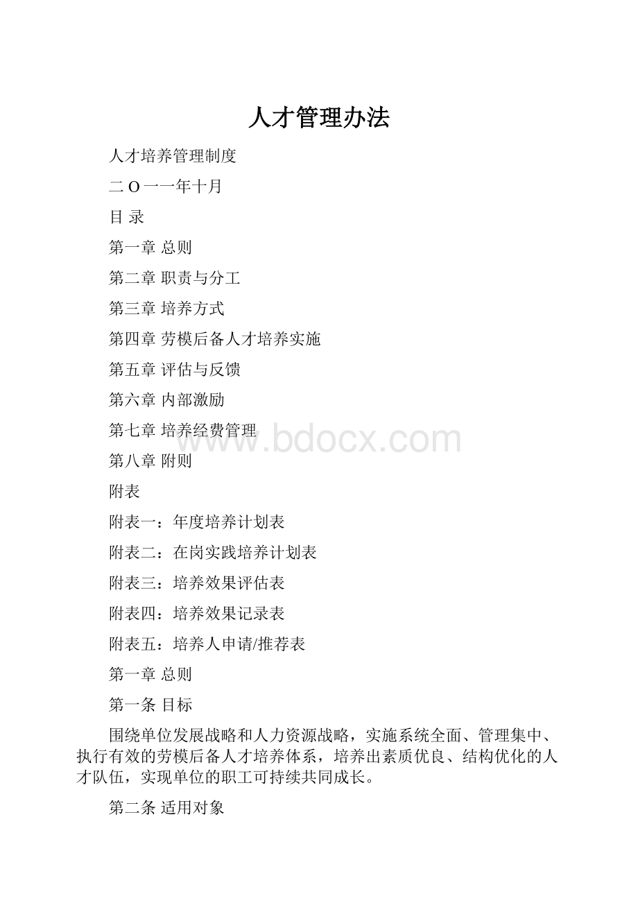 人才管理办法.docx