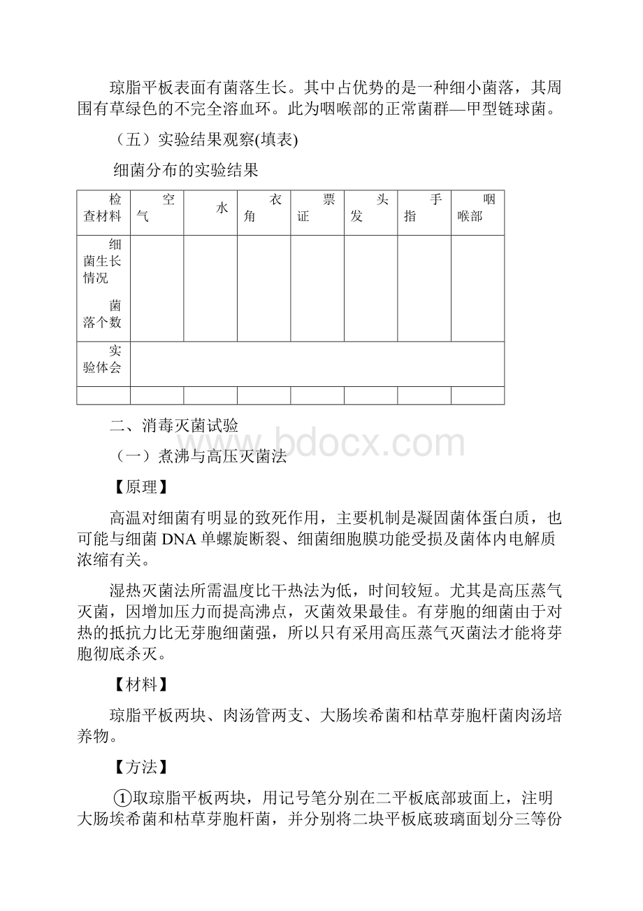 实验三细菌的分布与消毒灭菌.docx_第3页