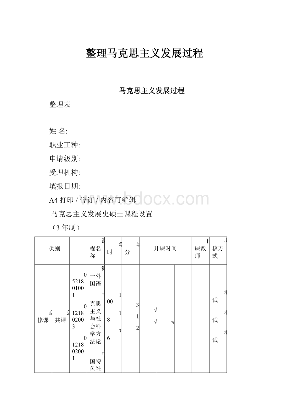 整理马克思主义发展过程.docx