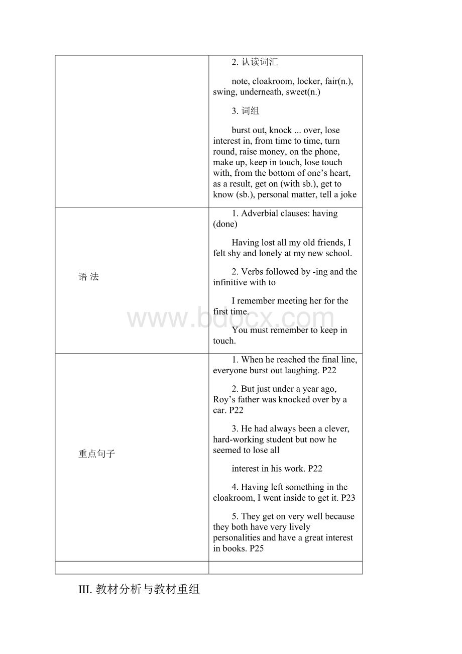 高二外研版选修6module3interpersonalrelationshipsfriendship教案.docx_第2页