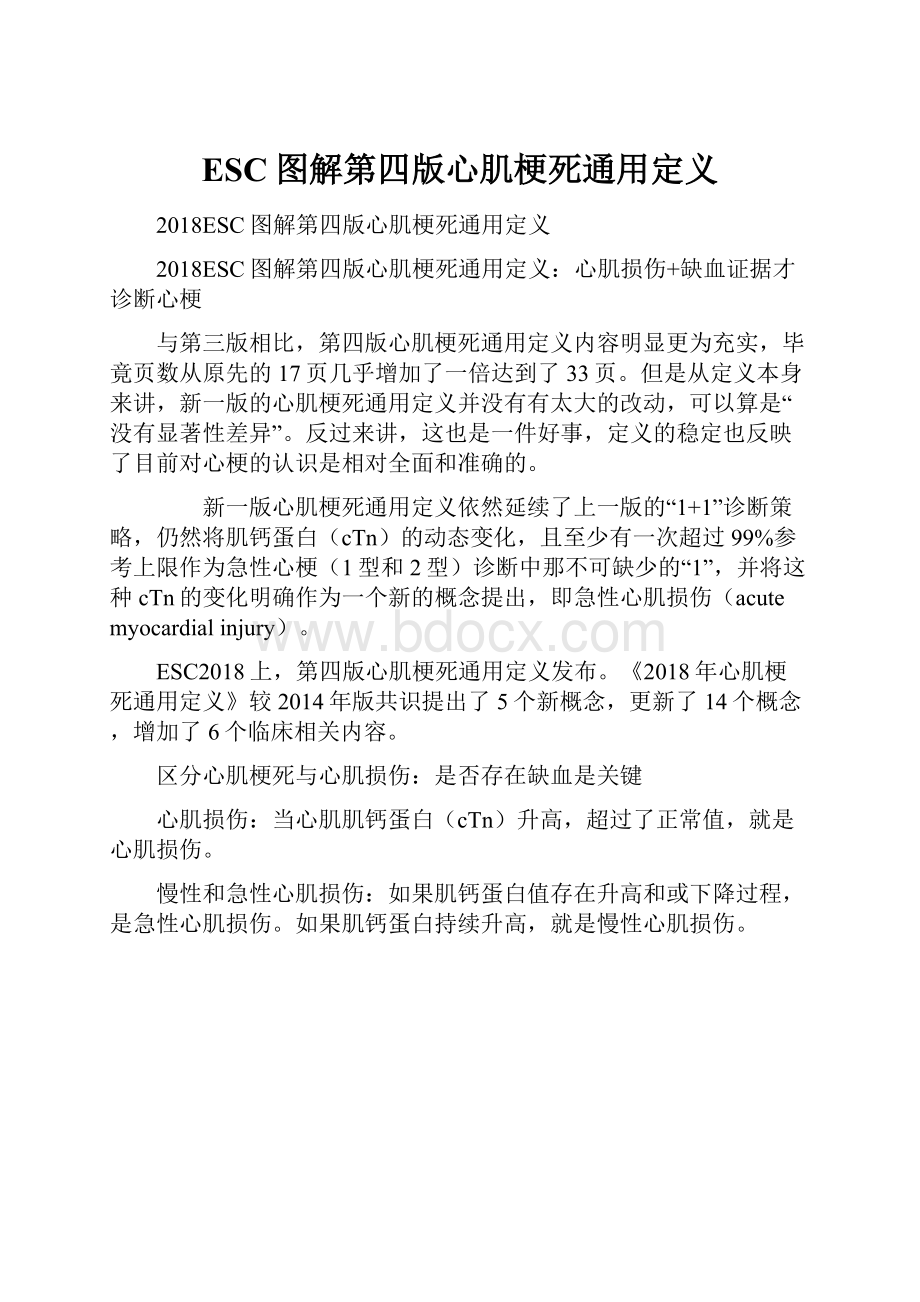 ESC图解第四版心肌梗死通用定义.docx