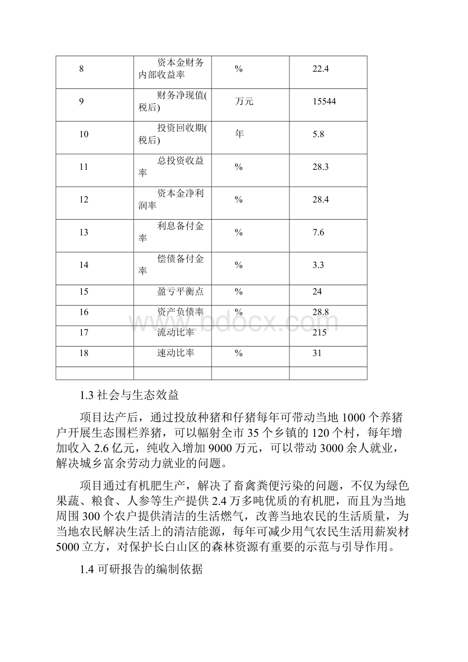 20万头长白山特种野猪繁育饲养与沼电有机肥一体化开发项目可行性研究报告.docx_第3页