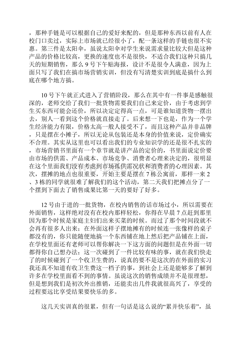 大学市场营销实训个人总结三篇.docx_第3页