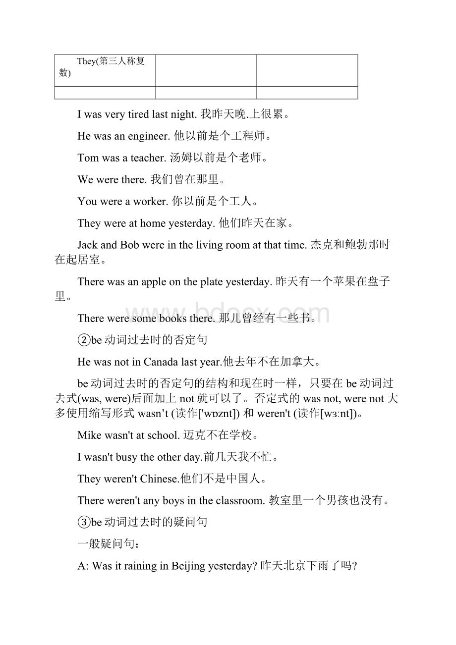 外研版英语七年级下册期末复习专题一般过去时用法与练习.docx_第3页