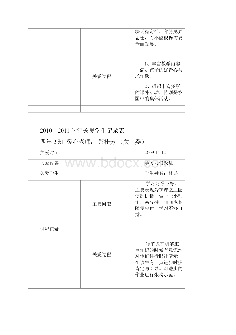 关爱学生记录表.docx_第3页