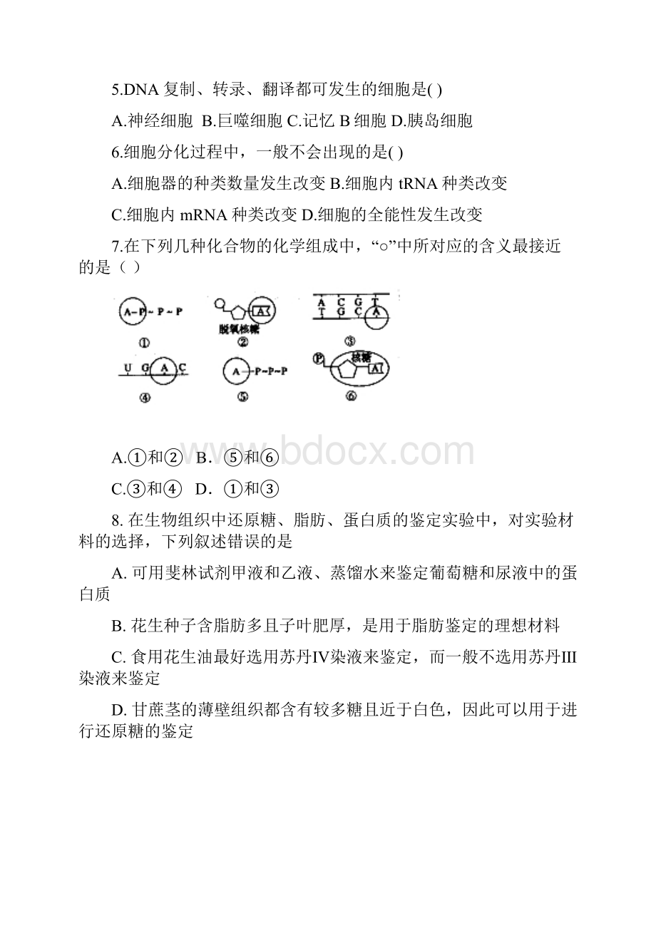 湖南省永州市祁阳县高考补习学校高三上学期第二次月考生物1生物.docx_第2页