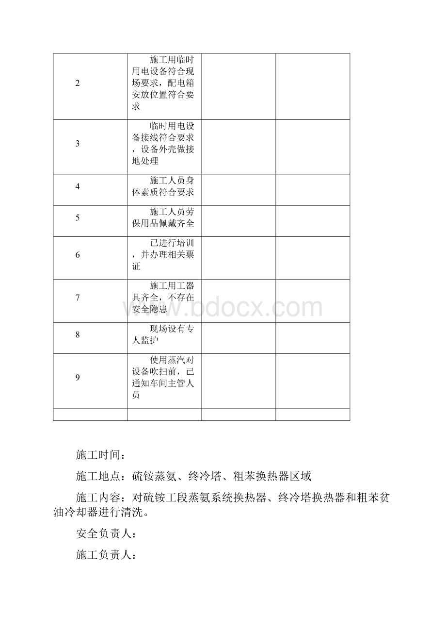 化产车间清洗换热器安全措施.docx_第3页