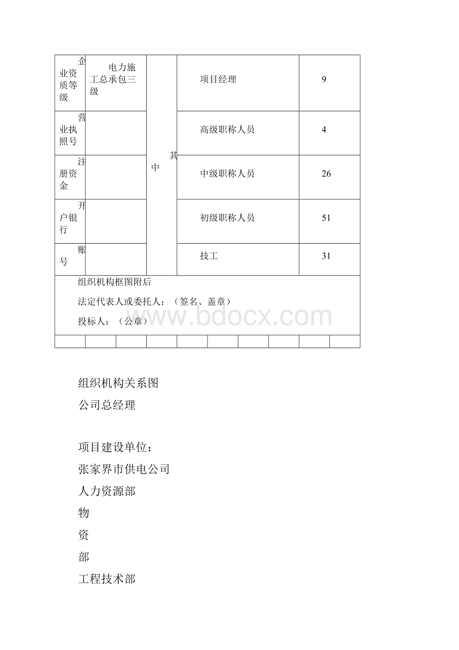 电力投标文件资料技术标.docx_第2页