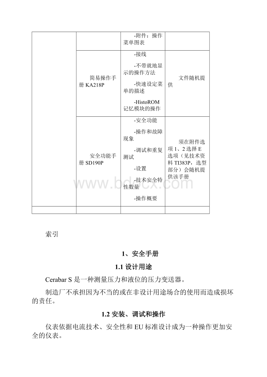 E+H压力变送器操作说明书.docx_第2页