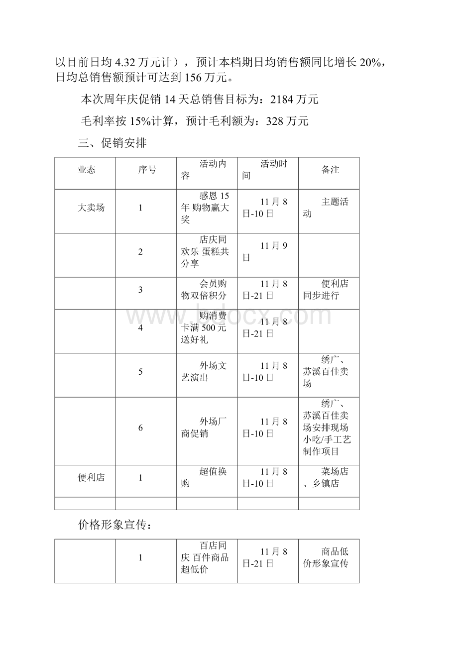 大型城市购物商场15周年店庆整体活动策划方案.docx_第2页