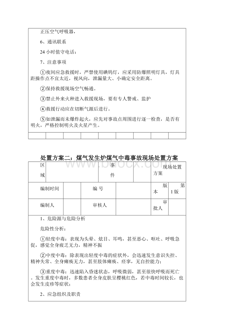 煤气发生炉各类事故现场处置方案.docx_第3页