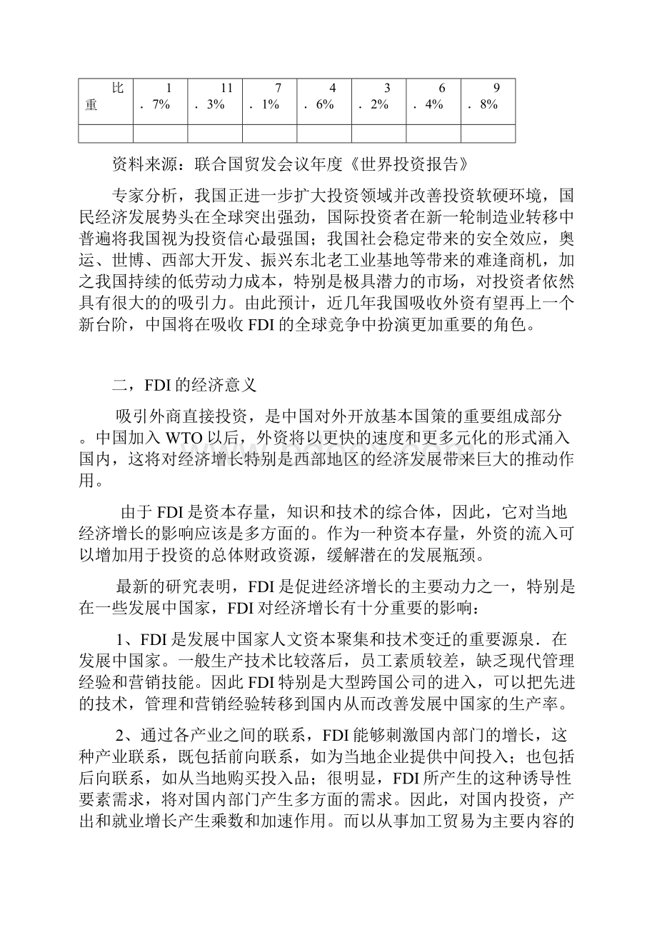 最新FDI在中国的地区分布特征及对经济发展的影响.docx_第2页