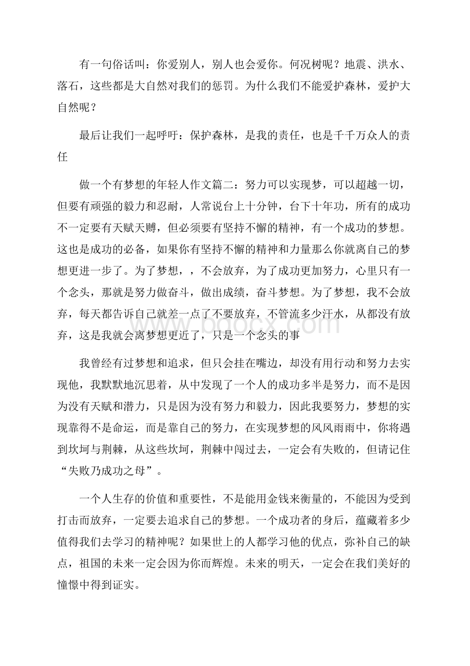 做一个有梦想的年轻人作文三篇.docx_第2页