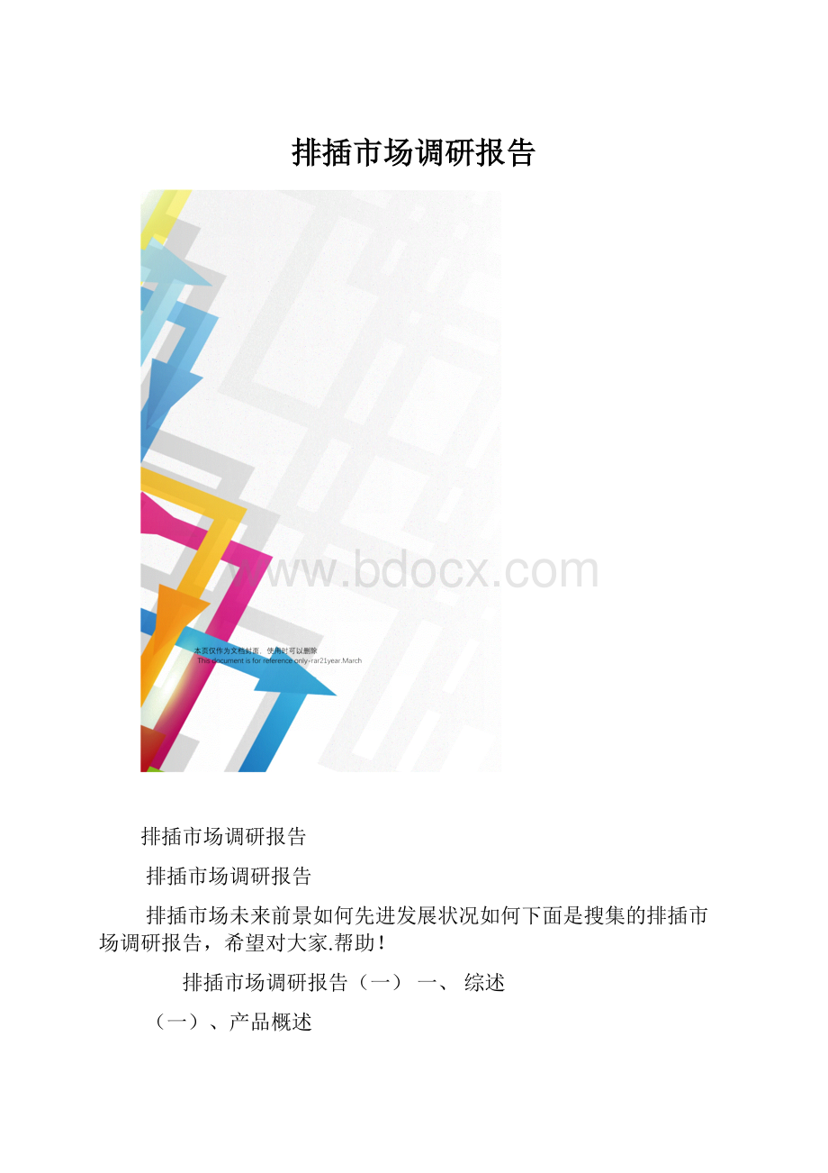 排插市场调研报告.docx_第1页