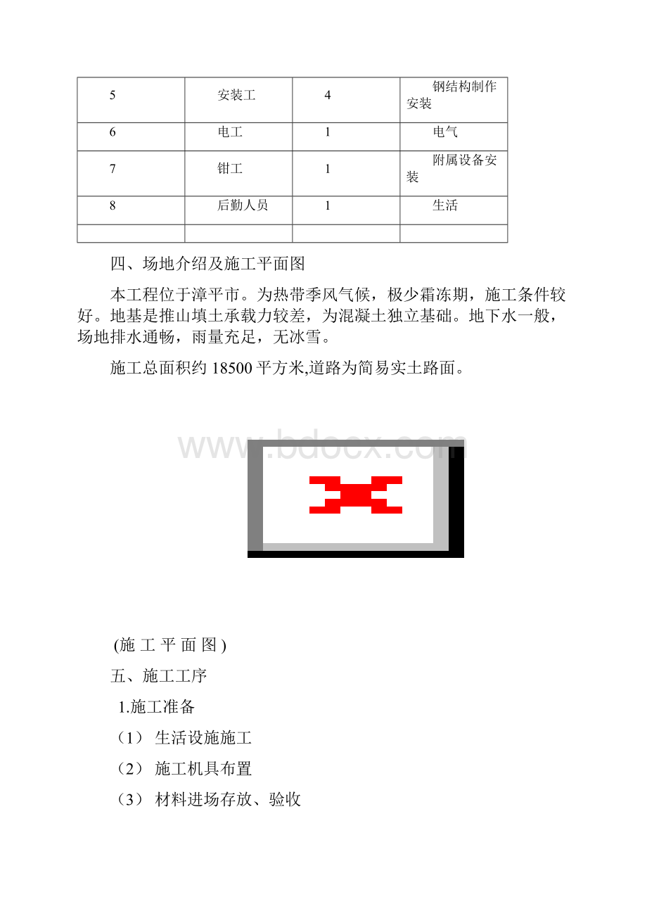 单层钢结构厂房施工组织设计范文.docx_第3页